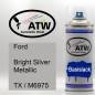 Preview: Ford, Bright Silver Metallic, TX / M6975: 400ml Sprühdose, von ATW Autoteile West.